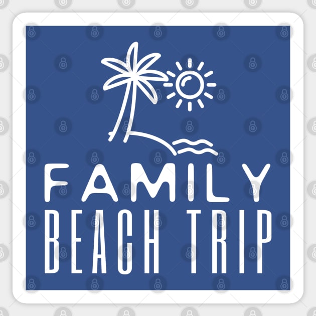 Family Beach Trip Sticker by HobbyAndArt